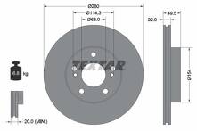 Тормозной диск Textar 92069900 для Nissan Maxima 4 пок. / A32