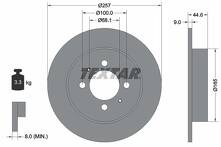 Тормозной диск Textar 92079900 для Nissan Almera N15 / седан