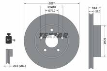Тормозной диск Textar 92093600 для Land Rover Range Rover 2 пок.