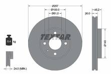 Тормозной диск Textar 92096700 для Nissan Almera N15 / хэтчбек