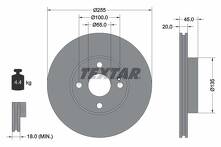 Тормозной диск Textar 92096800 для Mazda MX-5 2 пок. / рестайлинг