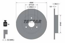 Тормозной диск Textar 92097603 для Smart Fortwo 450