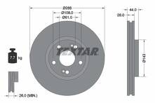 Тормозной диск Textar 92112200 для Renault Espace 3 пок.