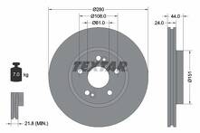 Тормозной диск Textar 92113803 для Renault Espace 3 пок.