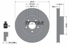 Тормозной диск Textar 92120105 для Mercedes-Benz SL-Class R230