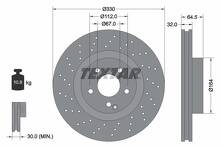 Тормозной диск Textar 92120205 для Mercedes-Benz SL-Class R230