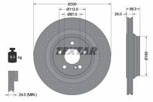 Тормозной диск Textar 92120407 для Mercedes-Benz SL-Class R230