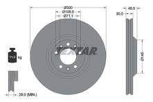 Тормозной диск Textar 92129503 для Citroen C6 1 пок.