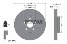 Тормозной диск Textar 92142003 для Toyota Avensis 1 пок. / T22