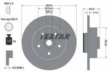 Тормозной диск Textar 92142203 для Renault Laguna 2 пок. / рестайлинг