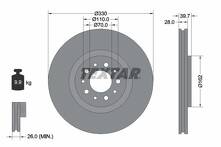 Тормозной диск Textar 92145103 для Jeep Cherokee 4 пок.