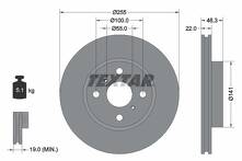 Тормозной диск Textar 92156100 для Toyota Yaris 2 пок. / рестайлинг