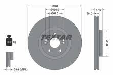 Тормозной диск Textar 92157700 для Renault Laguna 2 пок. / рестайлинг
