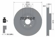 Тормозной диск Textar 92173803 для Lexus LS 2 пок.