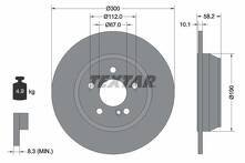 Тормозной диск Textar 92182003 для Mercedes-Benz SL-Class R230