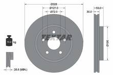 Тормозной диск Textar 92184505 для Jeep Grand Cherokee 3 пок.