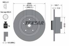 Тормозной диск Textar 92196103 для Renault Laguna 3 пок. / купе / рестайлинг