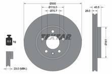 Тормозной диск Textar 92205605 для Opel Insignia B / Country Tourer