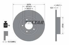 Тормозной диск Textar 92221003 для Jeep Compass 2 пок.