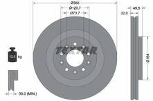 Тормозной диск Textar 92234603 92234603