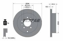 Тормозной диск Textar 92242803 для Mazda MPV 2 пок. / рестайлинг