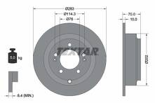 Тормозной диск Textar 92244403 для Kia Opirus 1 пок.