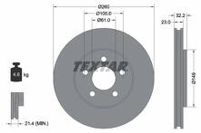 Тормозной диск Textar 92271603 для Dodge Stratus 1 пок.