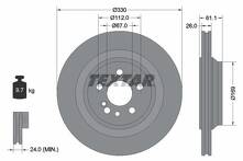 Тормозной диск Textar 92278303 для Mercedes-Benz S-Class W220 / рестайлинг