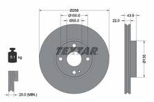 Тормозной диск Textar 92300903 для Mazda 2 DL, DJ / рестайлинг