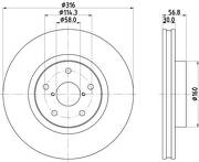 Тормозной диск Textar 92302103 для Subaru Outback 5 пок.