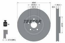 Тормозной диск Textar 92314505 для Opel Insignia B / Country Tourer
