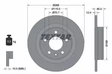 Тормозной диск Textar 92314603 для Opel Insignia B / Country Tourer