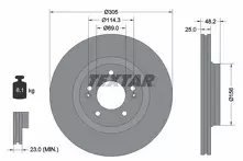 Тормозной диск Textar 92333203 для Hyundai Sonata 8 пок.