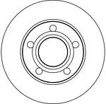Тормозной диск TRW  DF4026