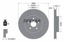 Тормозной диск Textar 92333503 для Toyota Yaris 4 пок.