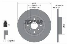 Тормозной диск Textar 92338203 для Mazda MX-5 4 пок.
