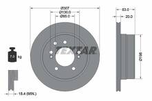 Тормозной диск Textar 92341003 для SsangYong Rodius 1 пок.
