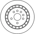 Тормозной диск TRW  DF4337