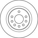 Тормозной диск TRW  DF4938