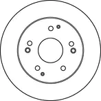 Тормозной диск TRW  DF6026