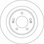 Тормозной диск TRW  DF6599