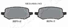 Задние тормозные колодки Japanparts PP-0323AF для Ford Puma 2 пок.