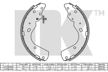 NK 2725665 <span>тормозные колодки задние</span>