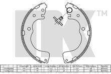 Задние тормозные колодки NK 2732661 для Mazda MPV 2 пок.