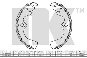 NK 2735668 <span>тормозные колодки задние</span>