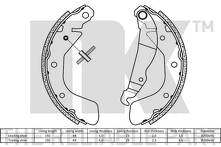 Задние тормозные колодки NK  2736797