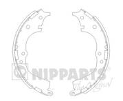 Задние тормозные колодки Nipparts J3502065 J3502065