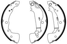 Задние тормозные колодки Bosch 0 986 487 963 для Nissan Micra 5 пок. / K14