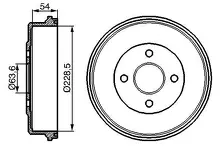 Задние тормозные барабаны Bosch 0 986 477 051