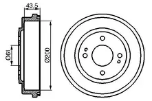 Задние тормозные барабаны Bosch 0 986 477 081